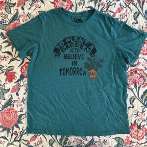 LEE Teal Inspirational Graphic Tee